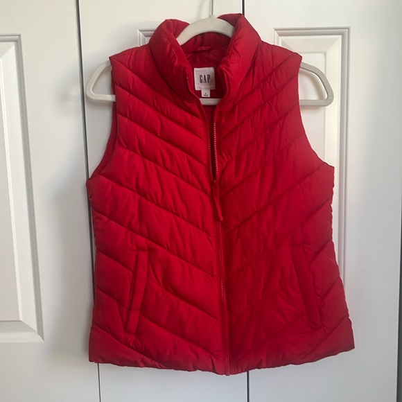 GAP Jackets & Blazers - GAP Red Vest Never Worn